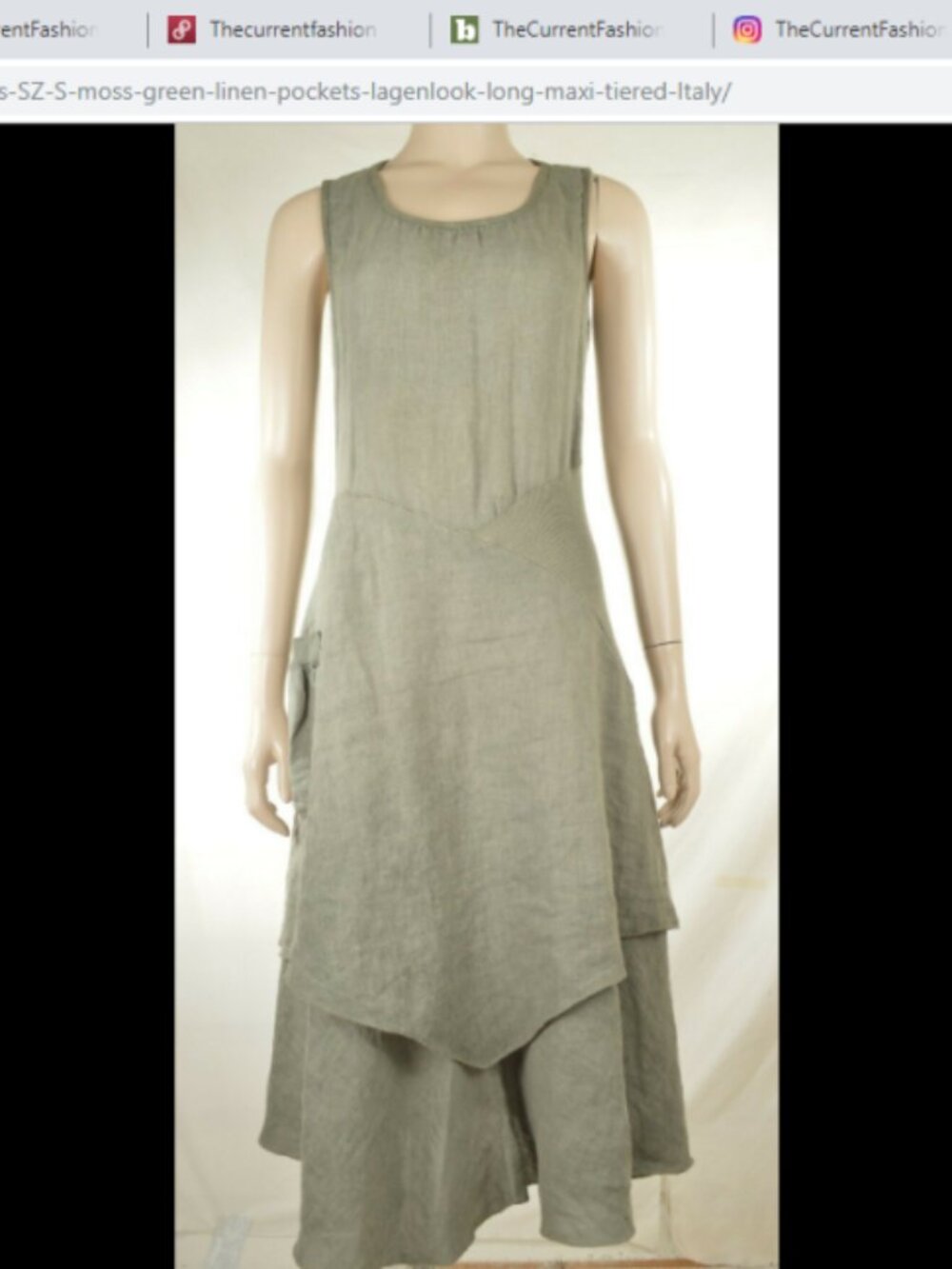 BNWT  INIZIO  Long Sleeve Linen Dress,  Size Large.